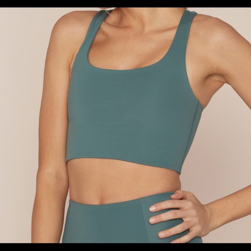 Girlfriend Collective Paloma Bra Jade Small